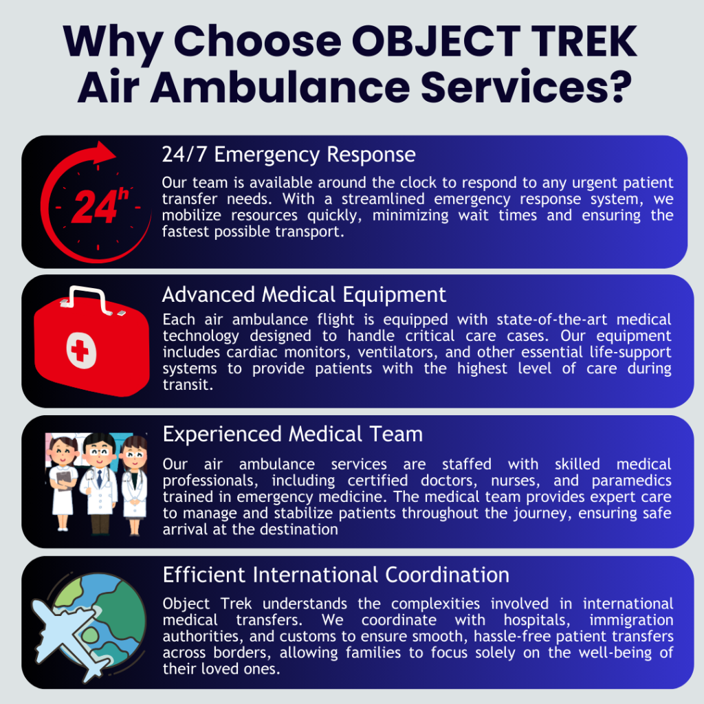Why Chose Object Trek (Air Ambulance)